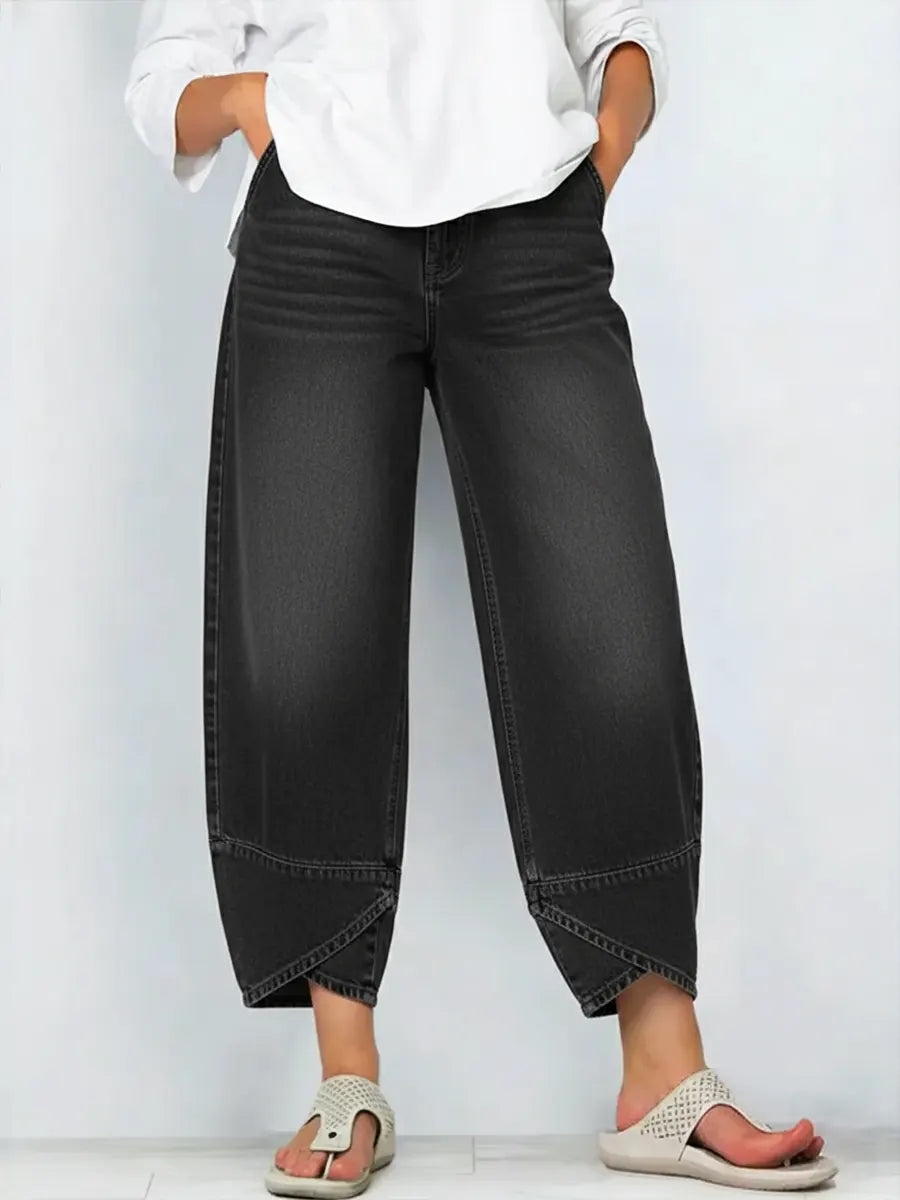 Jeans Baggy Brede Ben Komfortable Moderne Dame Hverdag Streetwear Bukser – Wells