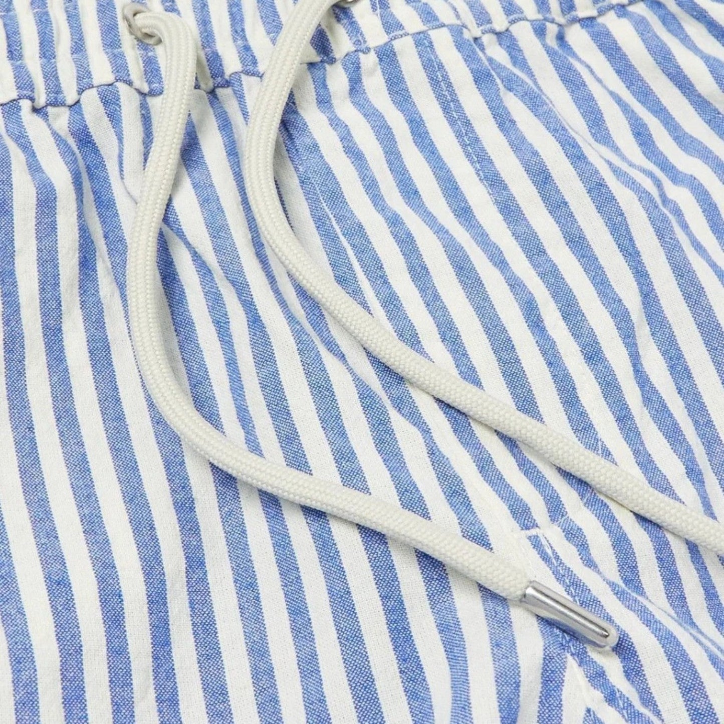 Belcien Stribede Linned Shorts – Hør Sommershorts til Mænd