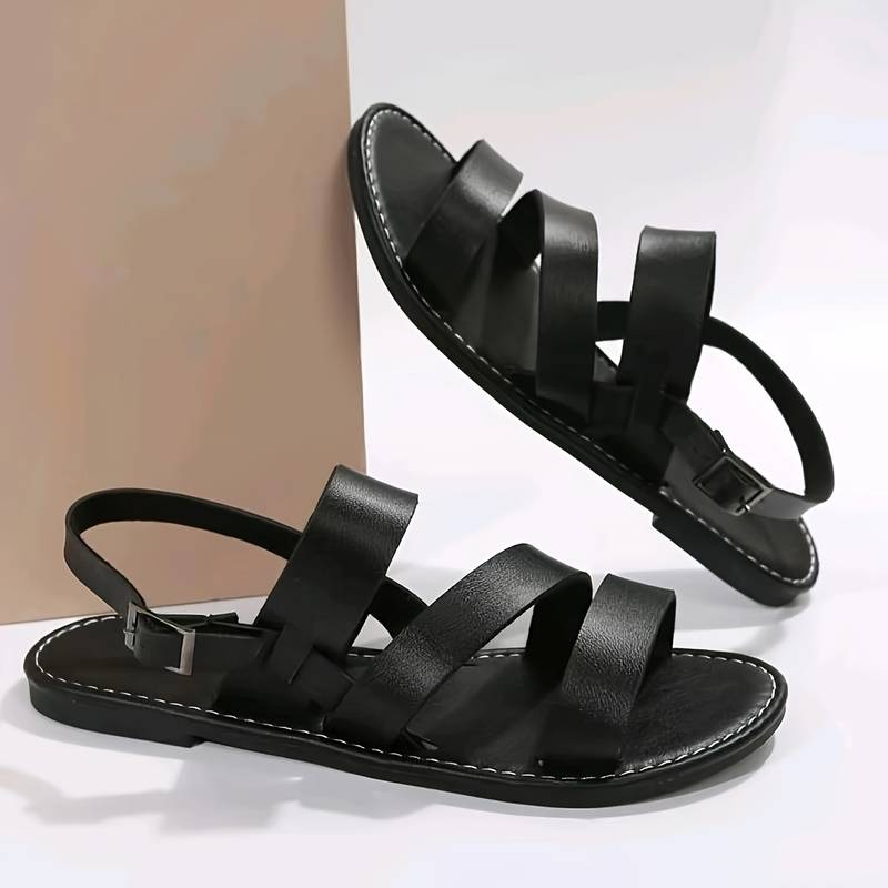 Sandaler Tre Stropper Komfortable Stilfulde Dame Sommer Hverdag Sko Alina