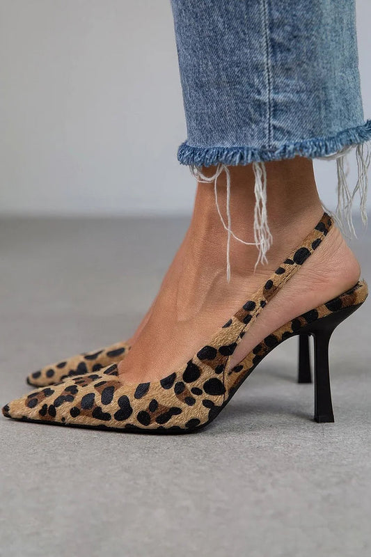 Rai Kitten Heels – Slingback Kitten Heels med Polstret Indersål