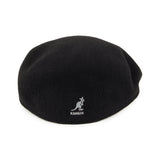 Sort Kangol 504 schiebermütze med flad kasketform og synligt logo