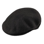 Sort Kangol 504 schiebermütze med flad kasketform og synligt logo
