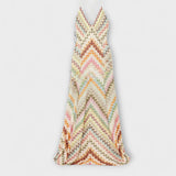 Remi - Missoni Vibrant Herringbone Maxi Kjole til Enhver Lejlighed