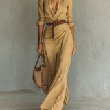 THAMES LAPEL MAXI KJOLE