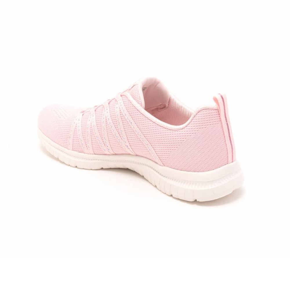 Sparkle Komfortsko Dame – Strik Sneakers med Glitrende Detaljer