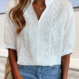 Bluse med flydende snit – Elegant hverdagsstil