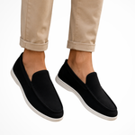 Herre loafers med mokkasinsømme og flad sål