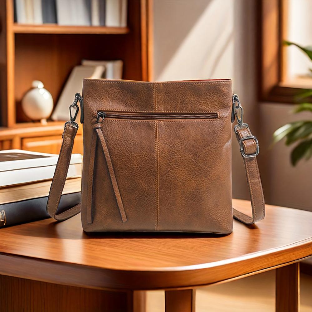 Lena | Kvinders Minimalistiske Kvadratiske Crossbody Taske