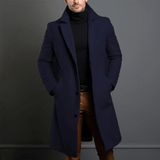 Edward | Herre Lang Vinterfrakke i Trench Stil