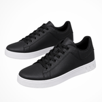 Herre sneakers med snørebånd og hvid kontrastsål