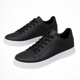 Herre sneakers med snørebånd og hvid kontrastsål