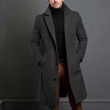 Edward | Herre Lang Vinterfrakke i Trench Stil
