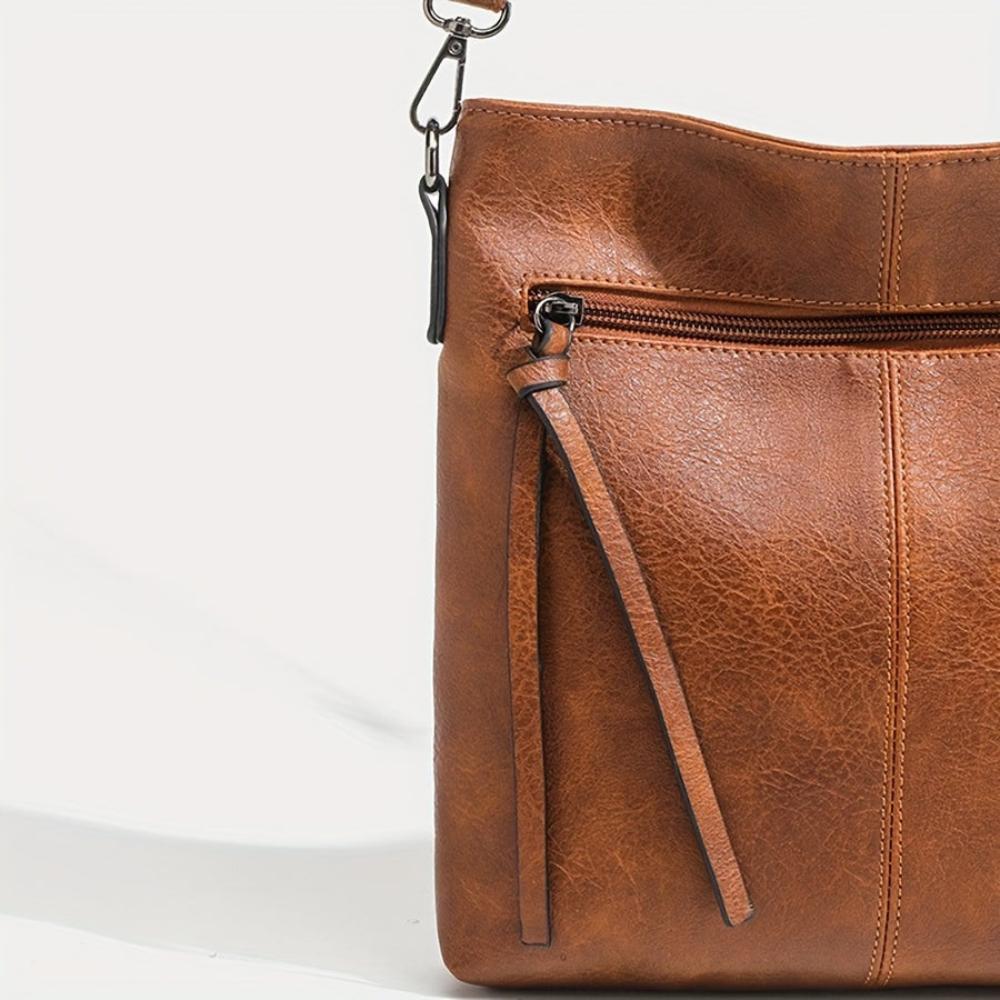 Lena | Kvinders Minimalistiske Kvadratiske Crossbody Taske
