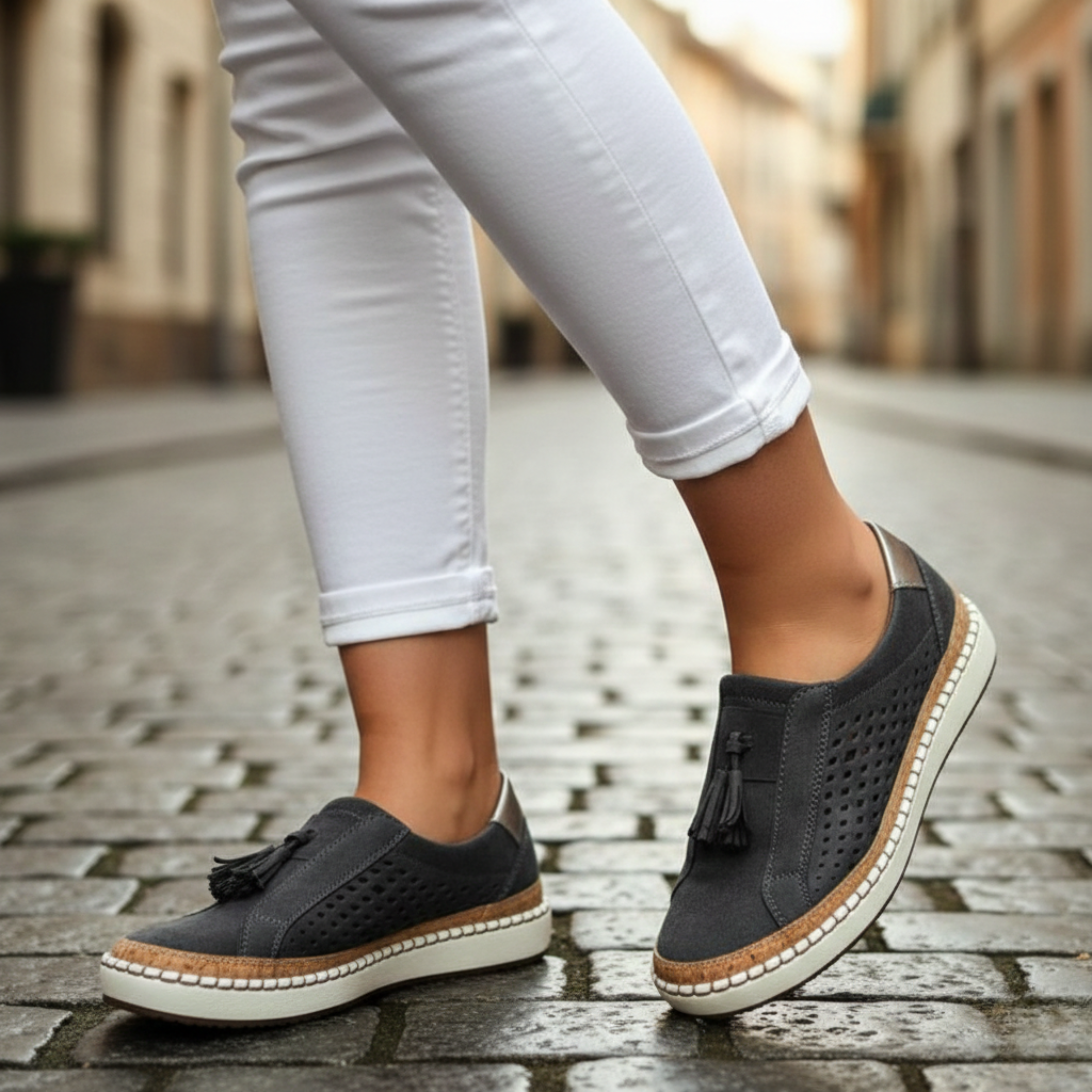 Slip-On Komfortsko Dame – Polstret Sko uden Snørebånd