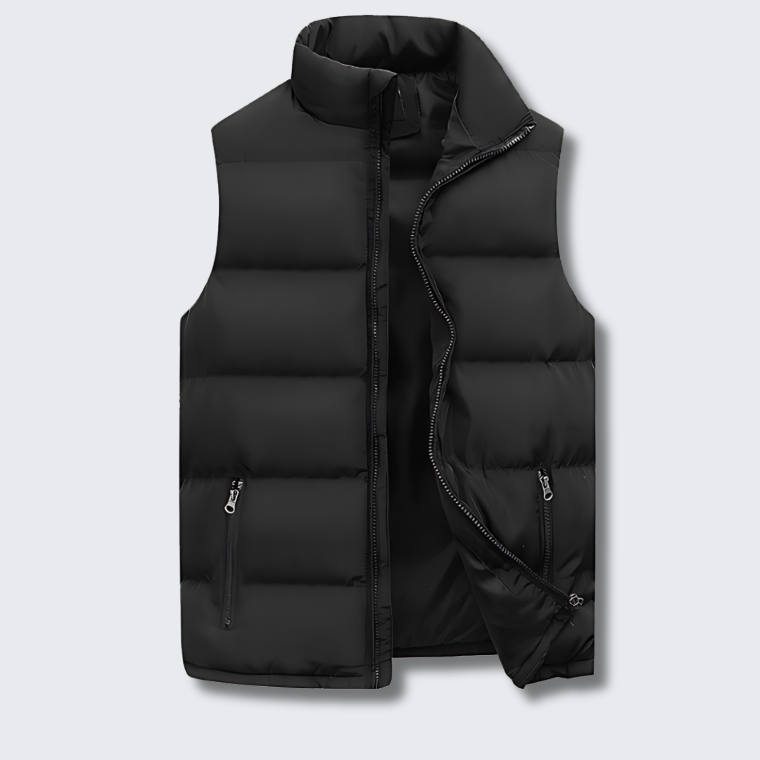 Theo | Herre Vinter Puffer Vest med Quiltet Look