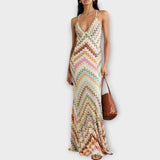 Remi - Missoni Vibrant Herringbone Maxi Kjole til Enhver Lejlighed