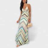 Remi - Missoni Vibrant Herringbone Maxi Kjole til Enhver Lejlighed