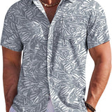 Jake | Herre Hawaii Skjorte med Tropisk Blomsterprint
