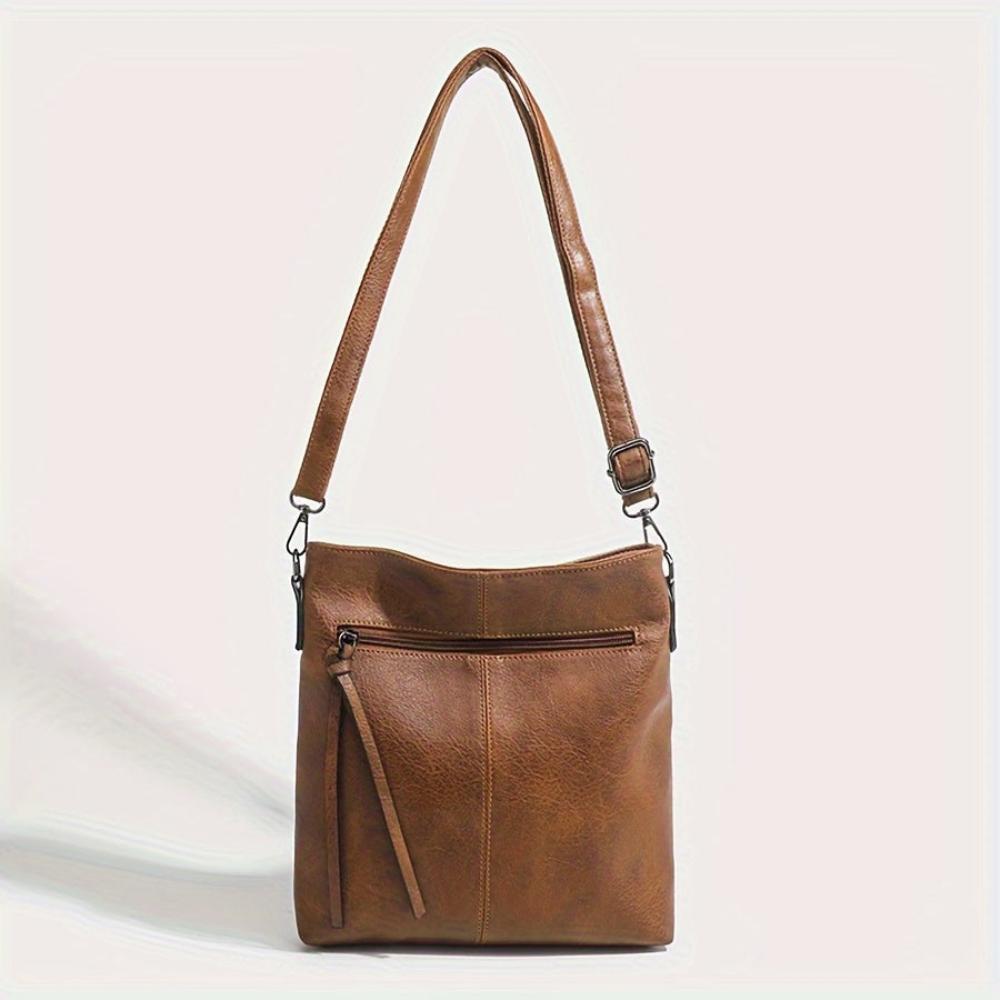 Lena | Kvinders Minimalistiske Kvadratiske Crossbody Taske