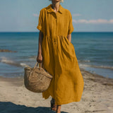 Mandy | Elegant kjole med krave og knapper