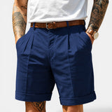Belcien Linned Shorts Herre – Afslappede Sommershorts i Hør