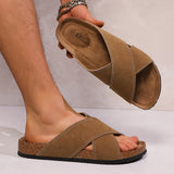 Herre Sandaler med Krydsede Remme – Casual Urban Sommer Stil