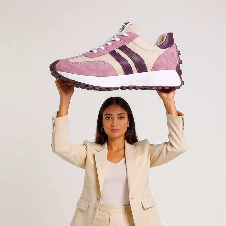 Alenya Komfortsko Dame – Retro Sneakers med Tidløst Look