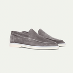 Herre loafers med mokkasinsøm, flad lys sål og slip-on-design