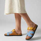 Nerio | Unisex Lædersandaler med Bred Rem