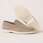 Herreloafers med rund tå og lys sål
