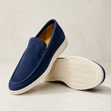 Herreloafers med rund tå og lys sål