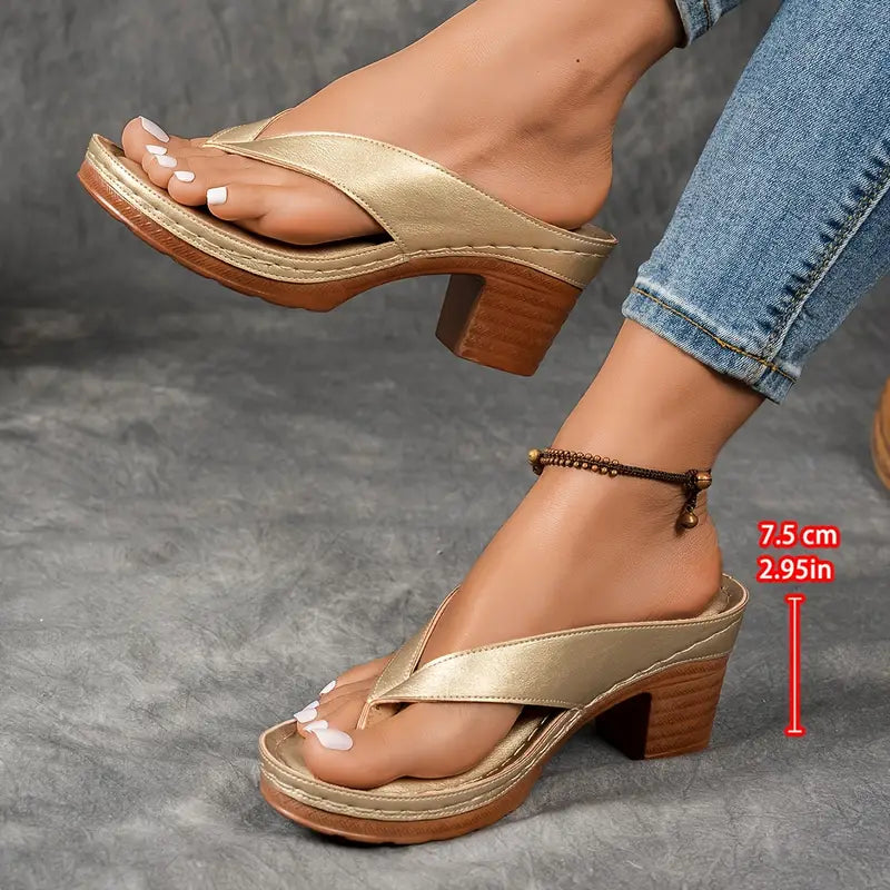 Sandaler Elegante Komfortable Dame Sommer Hverdag Sko – Cecille