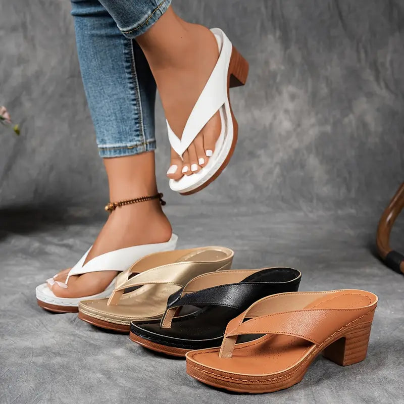 Sandaler Elegante Komfortable Dame Sommer Hverdag Sko – Cecille