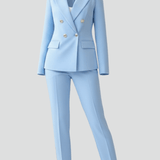 Freya | Buksedragt med Klassisk Blazer og Lige Bukser