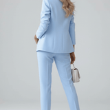 Freya | Buksedragt med Klassisk Blazer og Lige Bukser