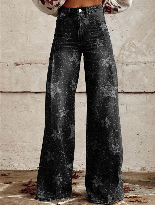 Jeans Baggy Brede Ben Komfortable Stilfulde Dame Hverdag Casual Stil – Alyssa