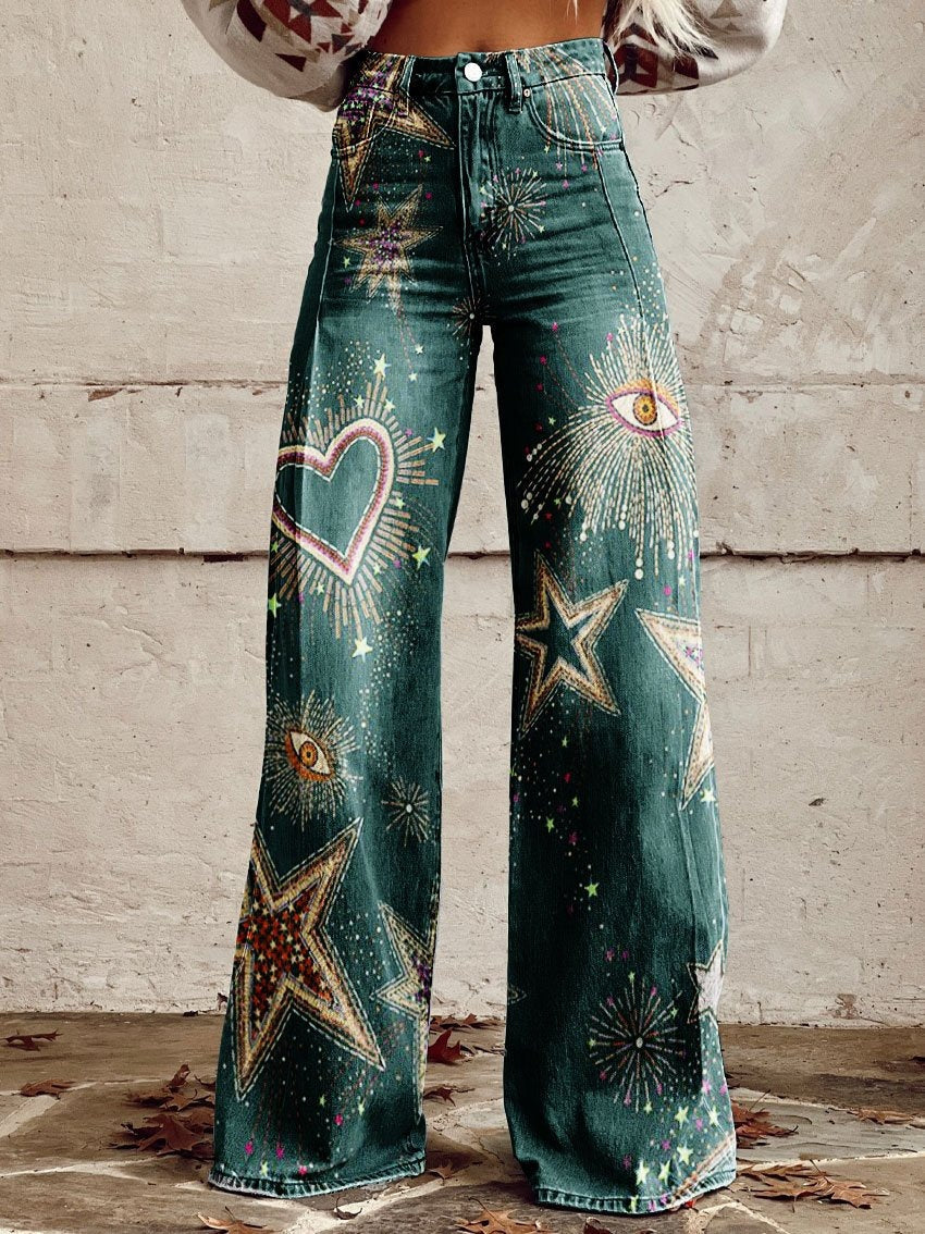Jeans Baggy Brede Ben Komfortable Stilfulde Dame Hverdag Casual Stil – Alyssa
