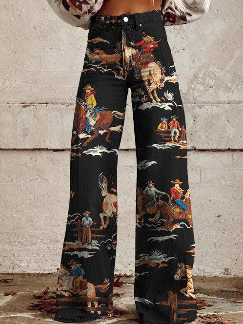 Jeans Baggy Brede Ben Komfortable Stilfulde Dame Hverdag Casual Stil – Alyssa