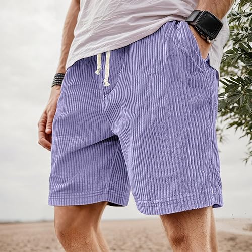 Cole Corduroy Shorts Herre – Casual Korte Bukser i Ribstof