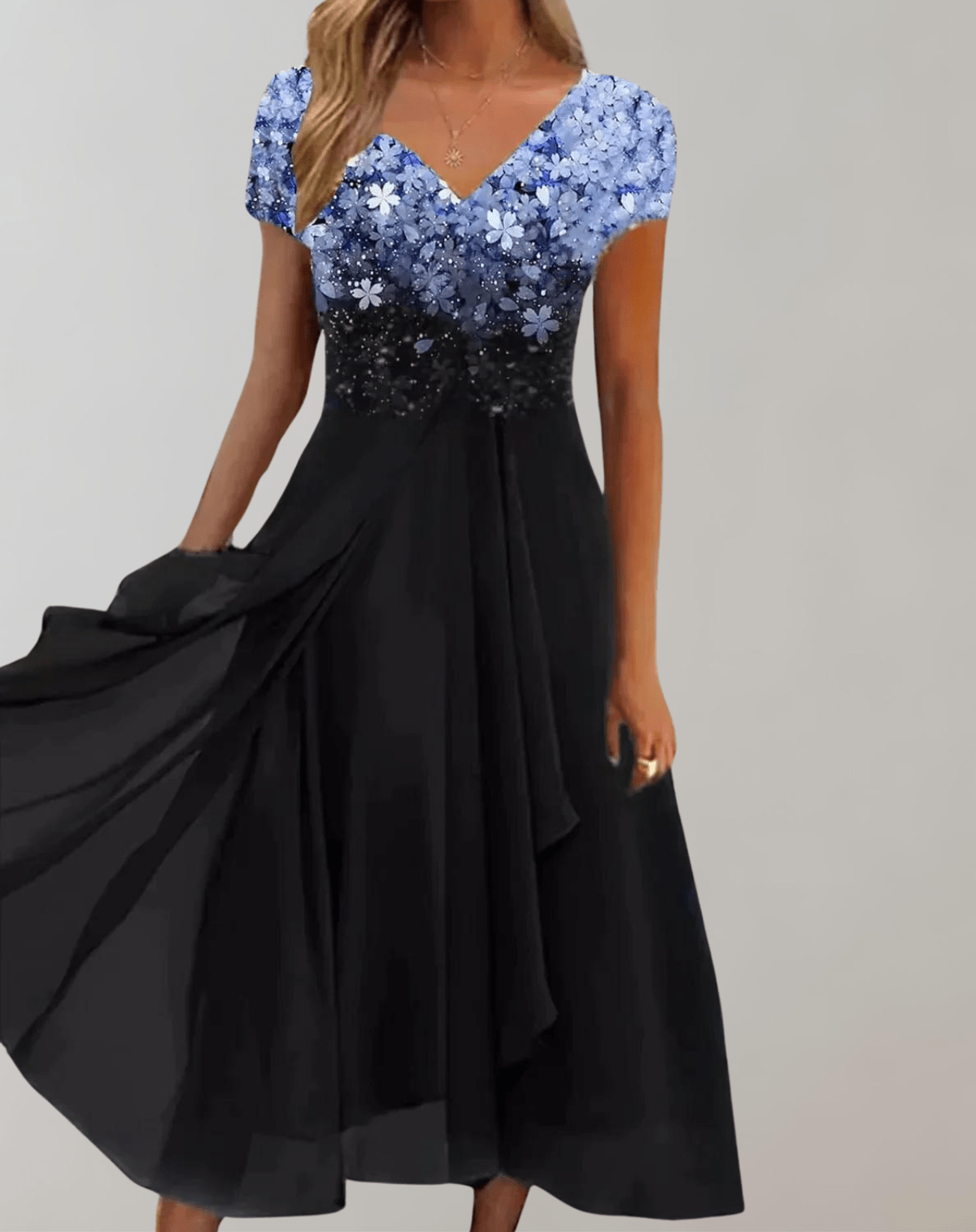 Elegant Kvinders Cocktail Midi Kjole