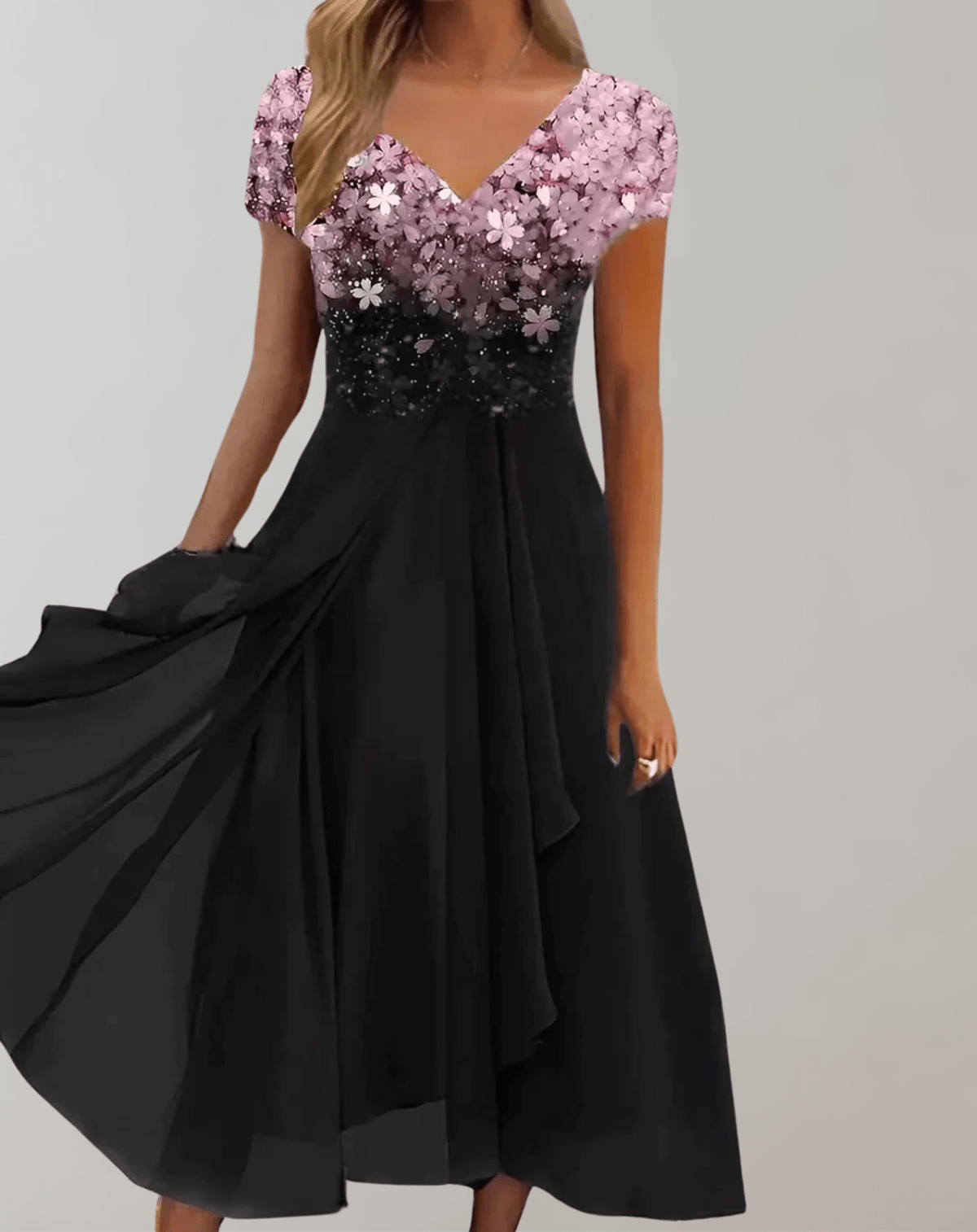 Elegant Kvinders Cocktail Midi Kjole