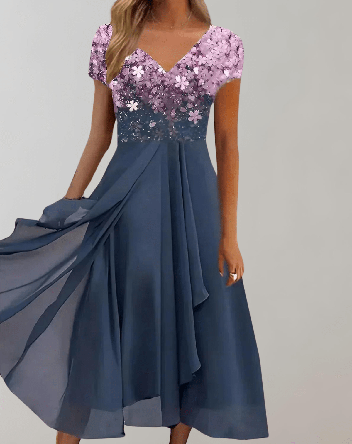 Elegant Kvinders Cocktail Midi Kjole