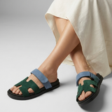 Nerio | Unisex Lædersandaler med Bred Rem