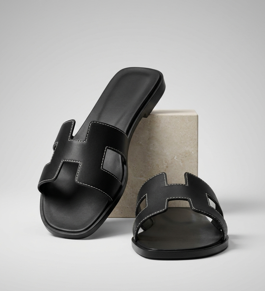 Helena | Damer Læder Slippers