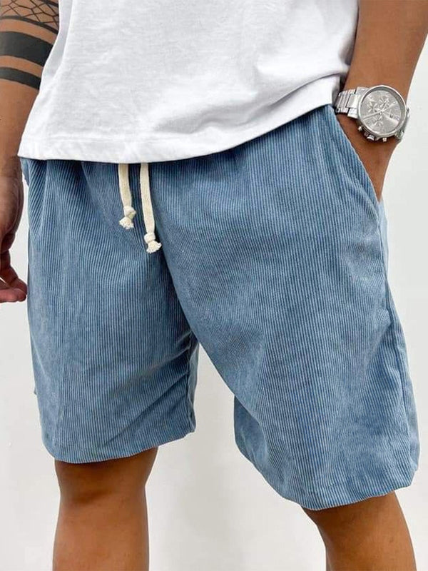 Cole Corduroy Shorts Herre – Casual Korte Bukser i Ribstof