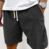 Cole Corduroy Shorts Herre – Casual Korte Bukser i Ribstof