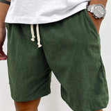 Cole Corduroy Shorts Herre – Casual Korte Bukser i Ribstof