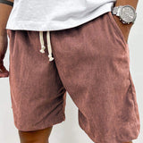 Cole Corduroy Shorts Herre – Casual Korte Bukser i Ribstof