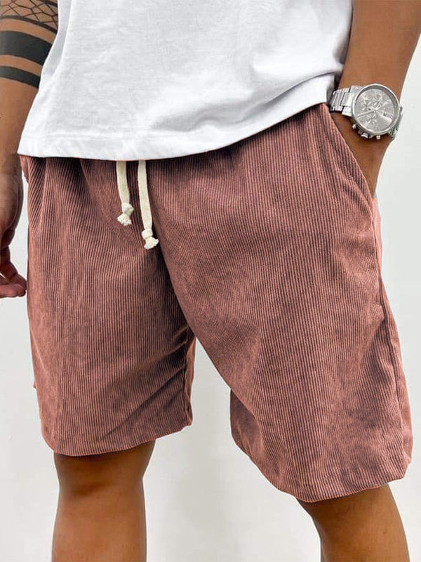 Cole Corduroy Shorts Herre – Casual Korte Bukser i Ribstof