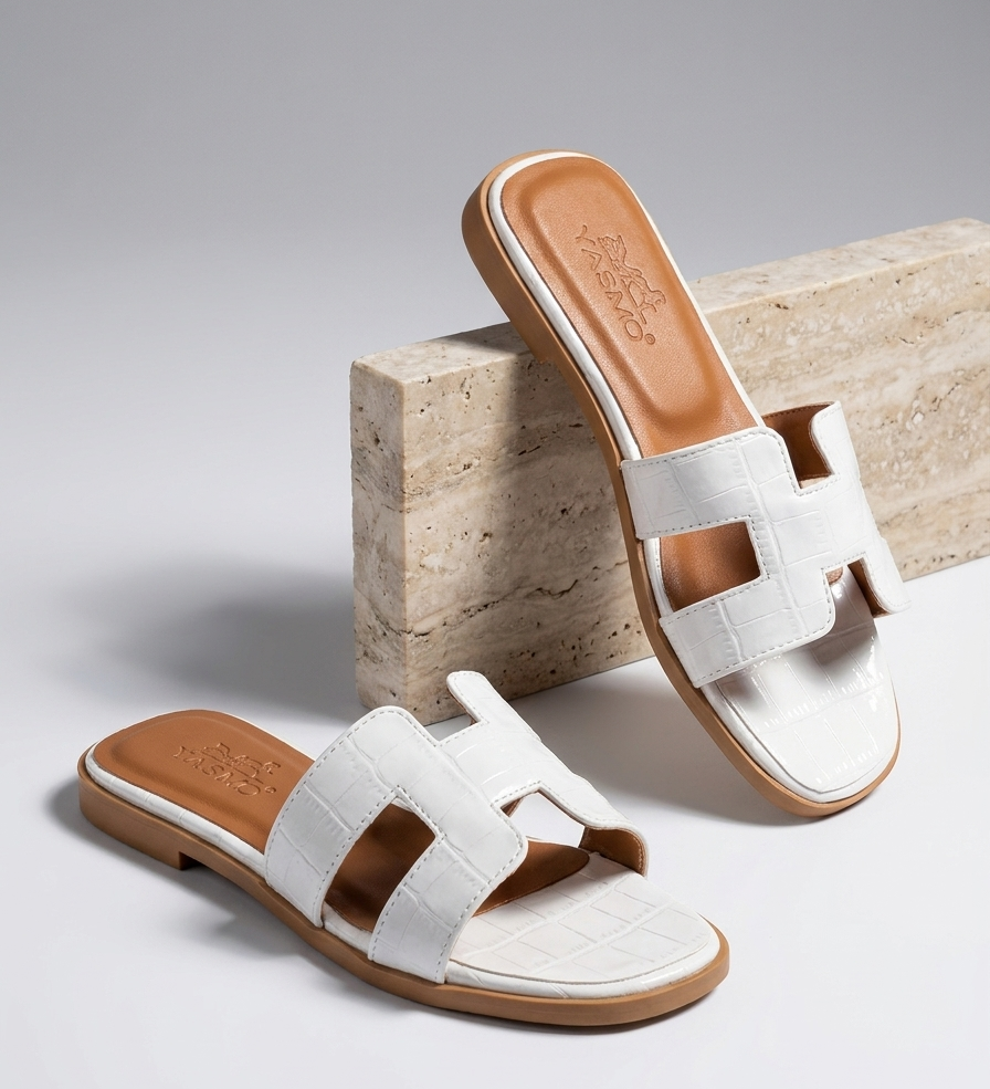 Helena | Damer Læder Slippers